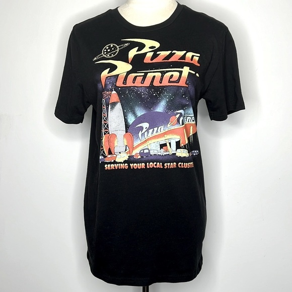 Disney Tops - Disney Black Pizza Planet Graphic Tee